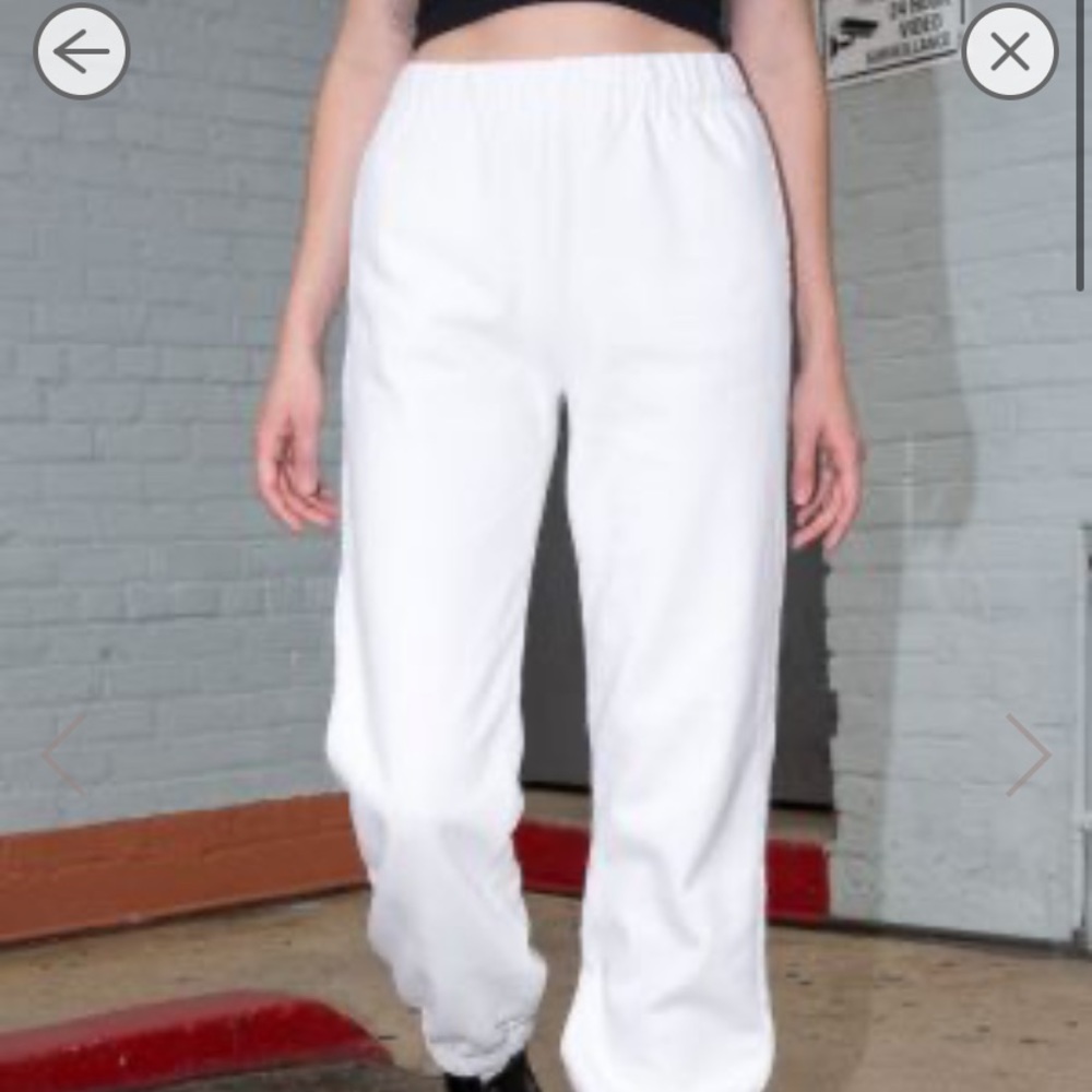 ISO of white rosa sweatpants